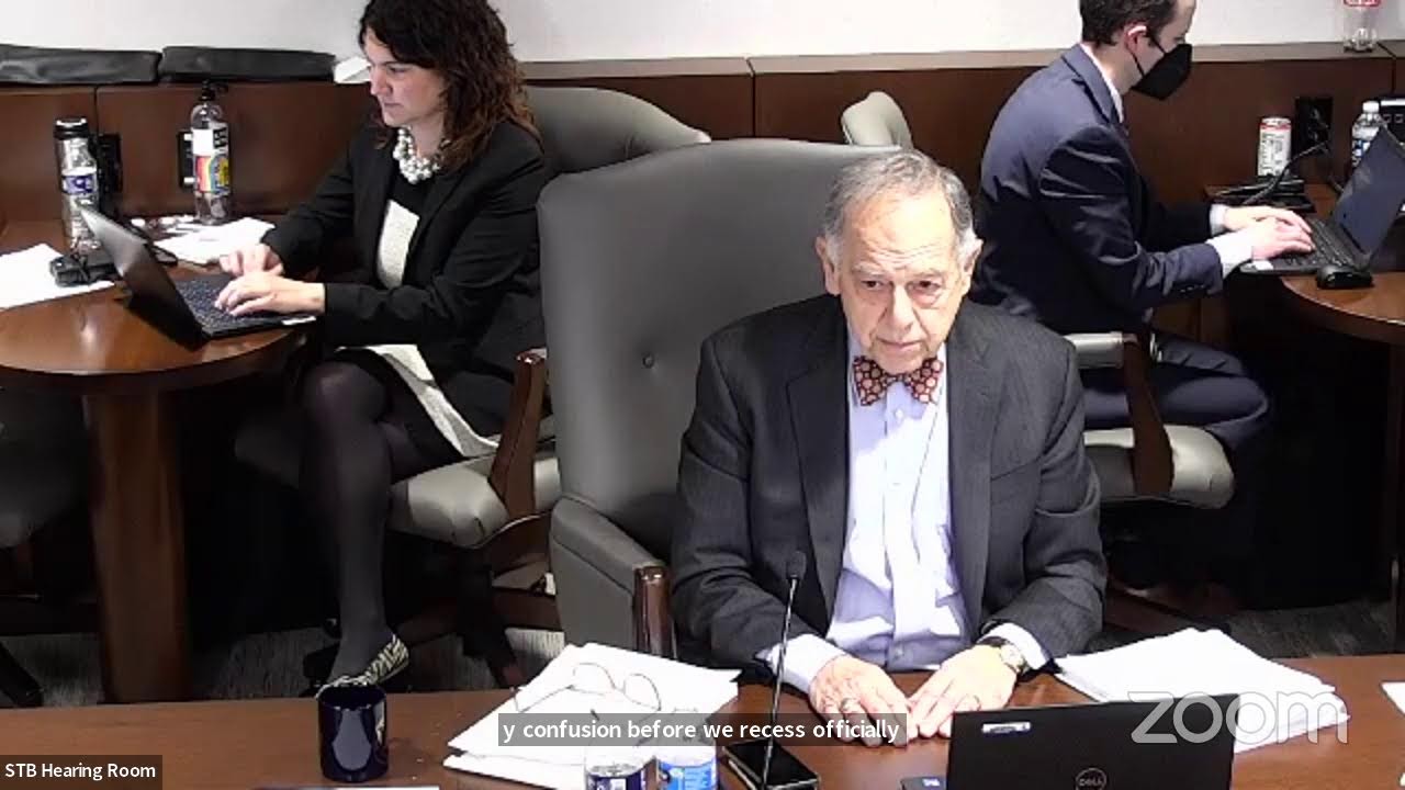 STB Oversight Hearing Pertaining to Union Pacific Railroad Company&rsquo;s Embargoes, EP 772 (Day 1)