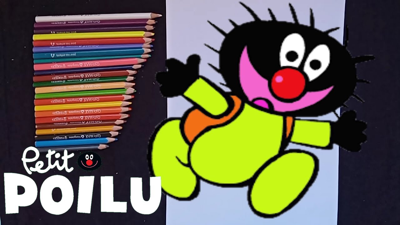 How to draw and color #5 Petit Poilu / Comment dessiner et colorier Petit Poilu #5