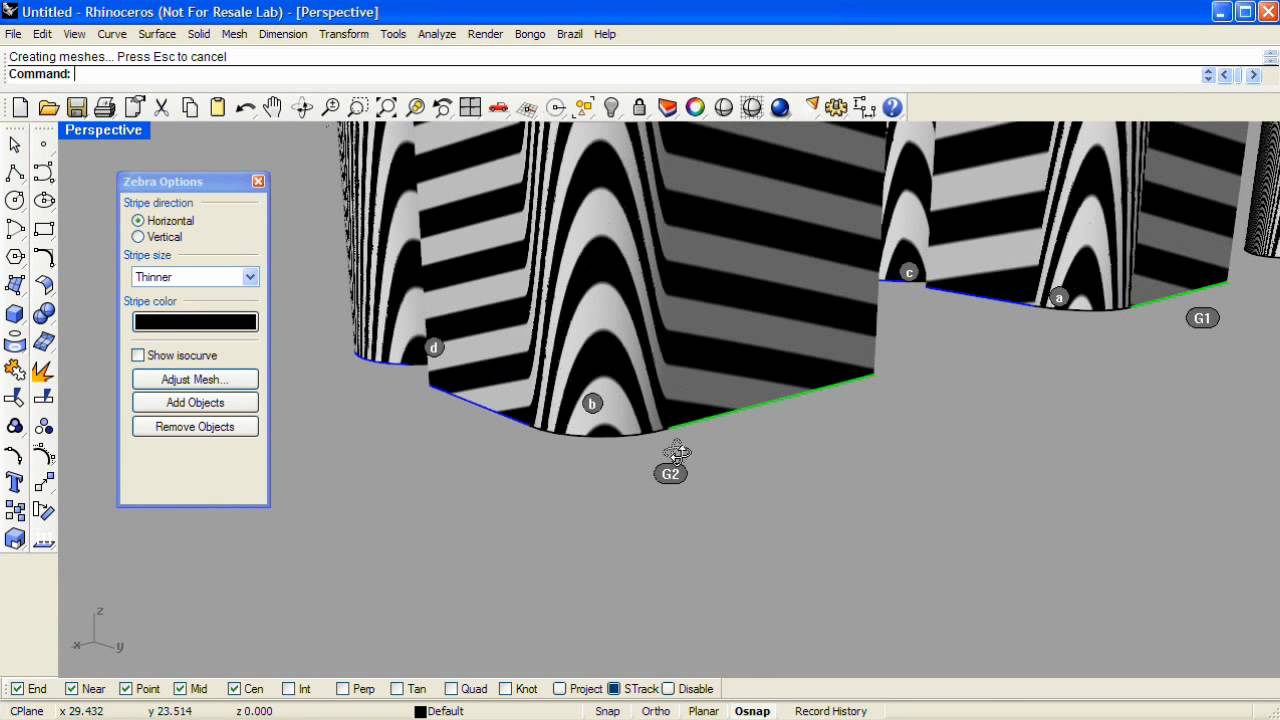 Establishing geometric continuity