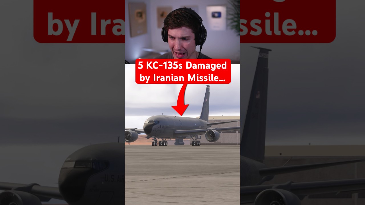 Пять самолетов KC-135 повреждены иранскими ракетами.