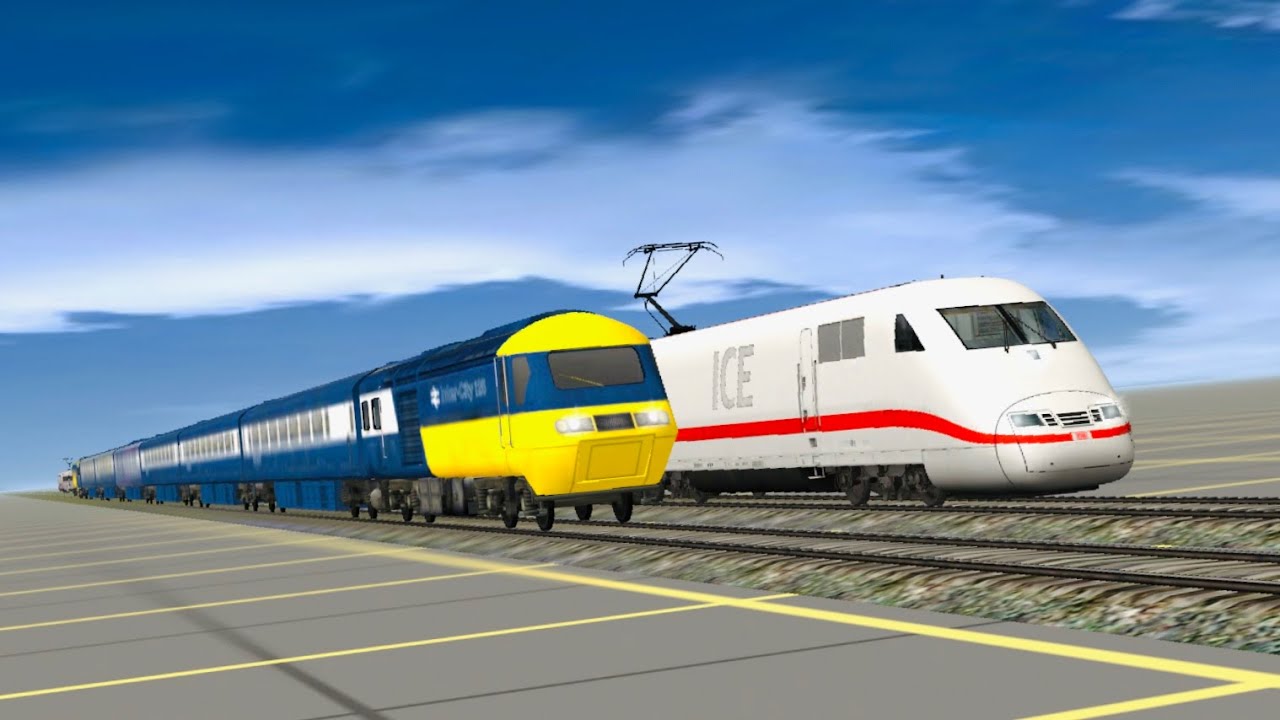 Trainz Driver2｜ICE 1 VS InterCity 125 Race!