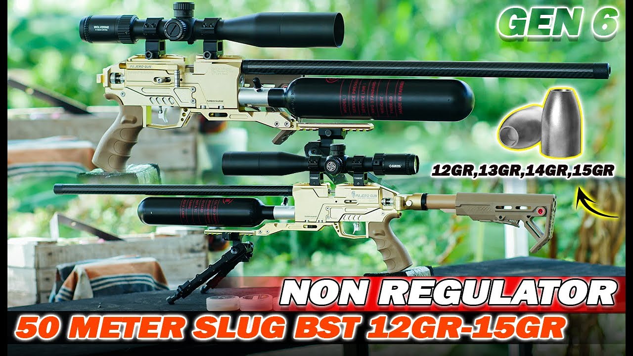 TES AKURASI LONG RANGE PCP BOCAP PREDATOR PAJERO GUN GEN 6 LARAS SLUG 50 METER🔥