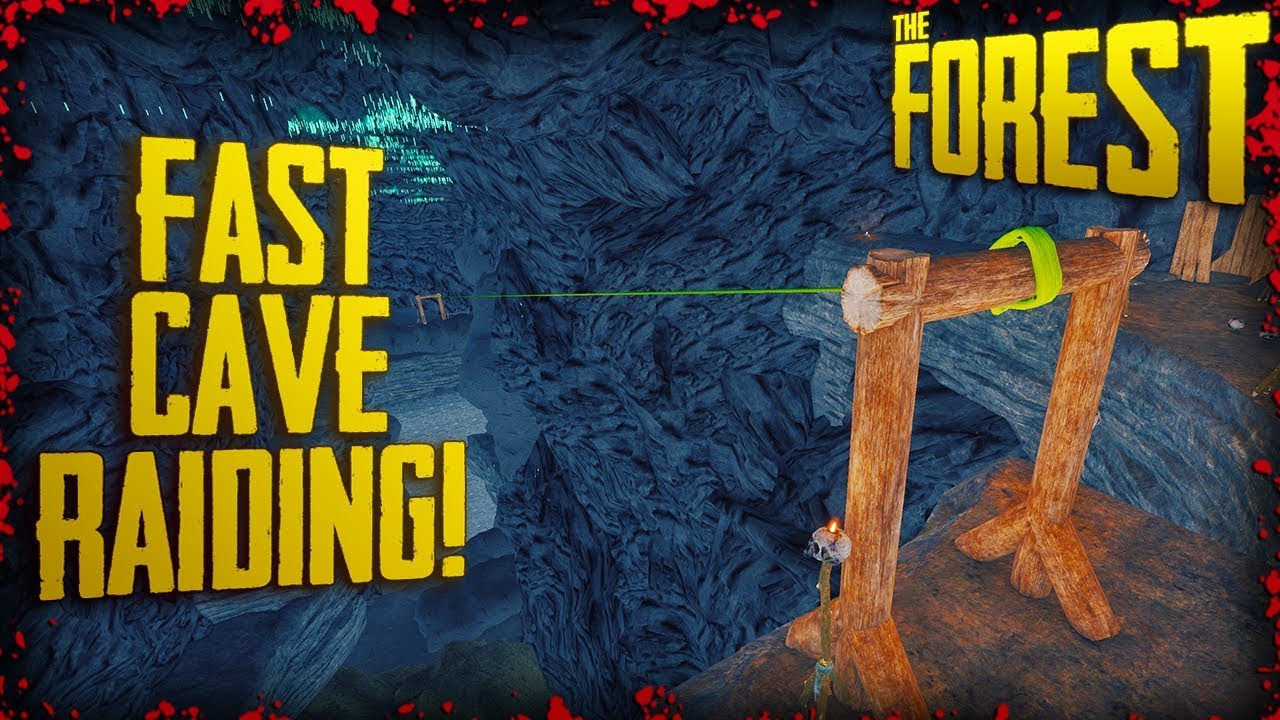 S2 EP13 - Ziplines in Caves = Fast Cave Raiding!  | The Forest