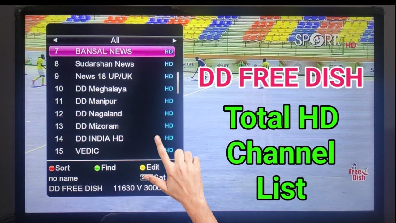 DD Free Dish HD Channel List Full HD || dd free dish mpeg4 channel list