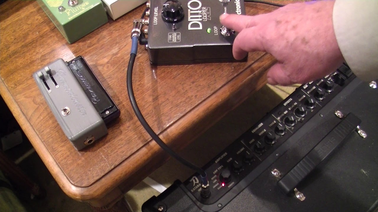Harmonicaster electric harmonica demonstration with Boss Katana 100 channels