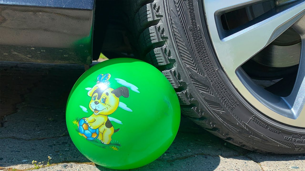 Crushing Crunchy & Soft Things by Car! EXPERIMENT: Car vs Ball
