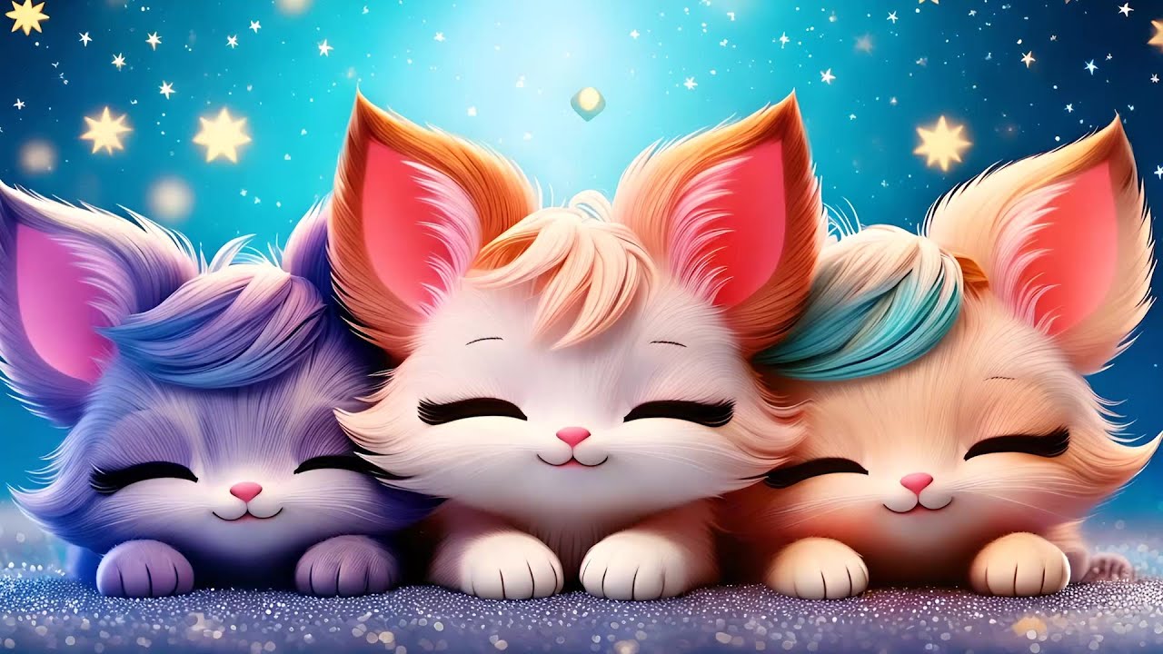 Sleepy Cats 🎵 Calming Lullaby for Babies' Peaceful Rest