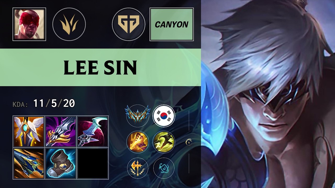 (GEN Canyon) Lee Sin Jungle vs Viego - KR Challenger Patch 26.13