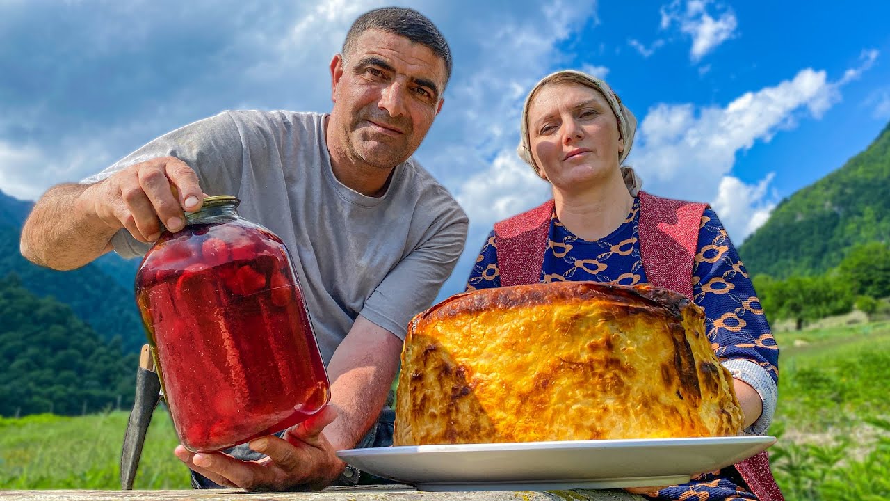 Необыкновенный ШАХ ПЛОВ с Каштанами в Хрустящем Лаваше! Мы продолжаем строить огромную печь!