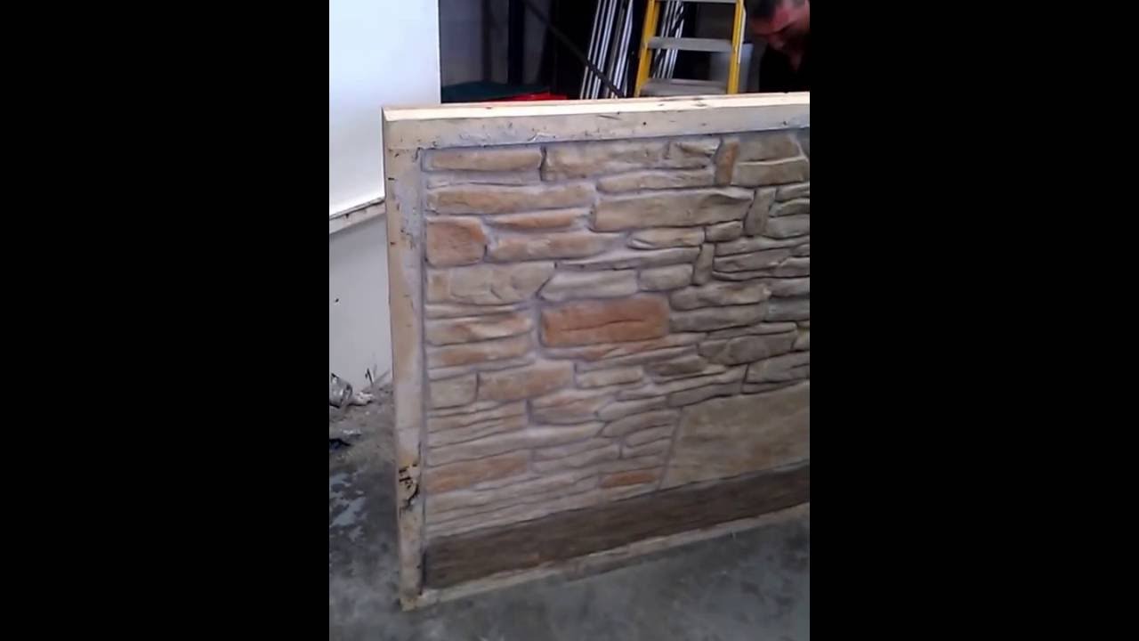 Wallcrete stone effect render