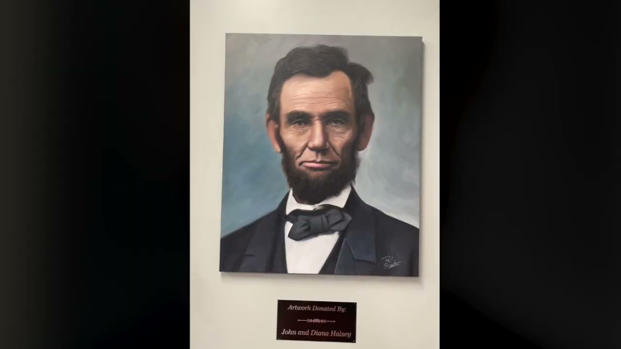 ABRAHAM LINCOLN HYPER-REALISTIC PAINTING