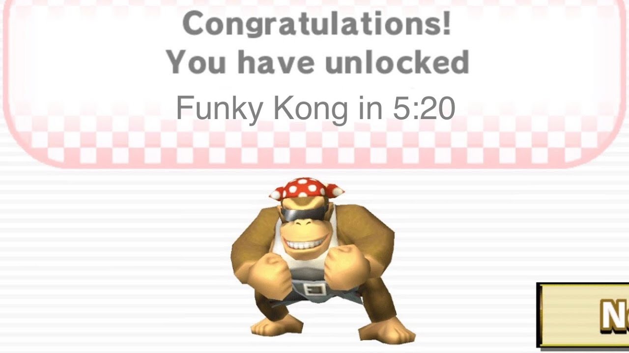 Mario Kart Wii - Unlock Funky Kong% in 5:20 (Tied 4th WW)
