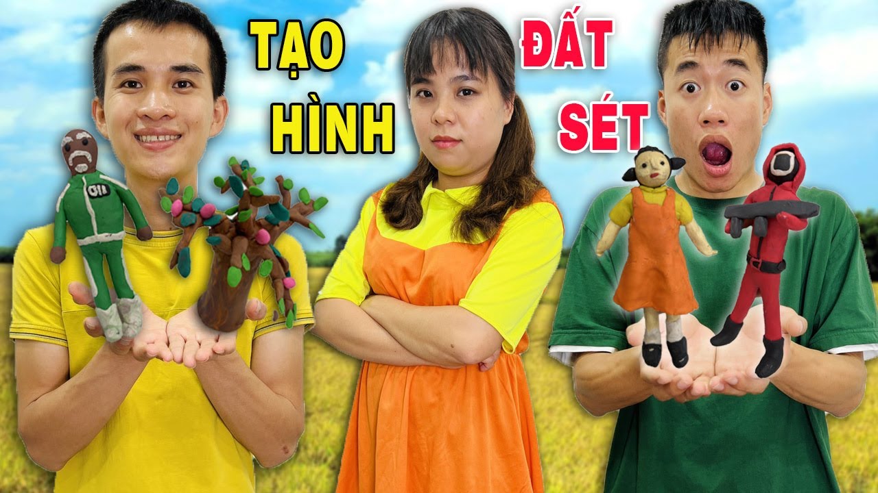 Cuộc thi nặn đất sét tạo hình các nhân vật trong Squid Game - Ai nặn đẹp nhất???