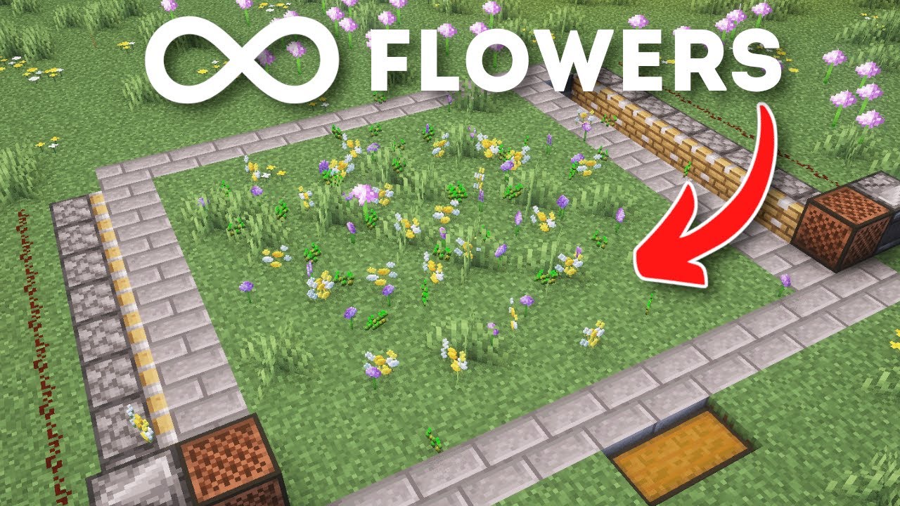 Easy Flower Farm Minecraft 1.21+