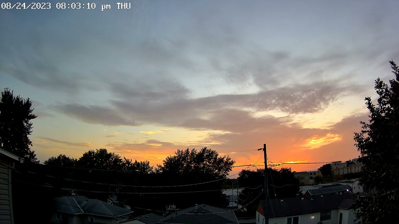 Time Lapse Sunset August 24, 2023