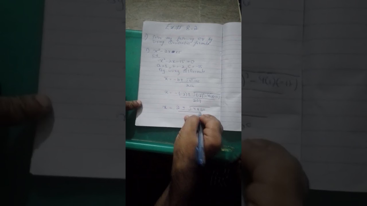 Perfect Qudratic formula math