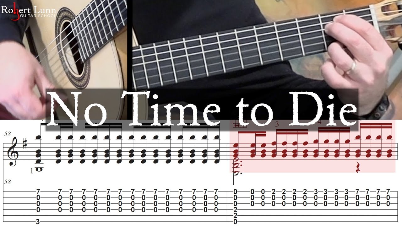 NO TIME TO DIE (James Bond) - Billie Eilish - Full Tutorial with TAB
