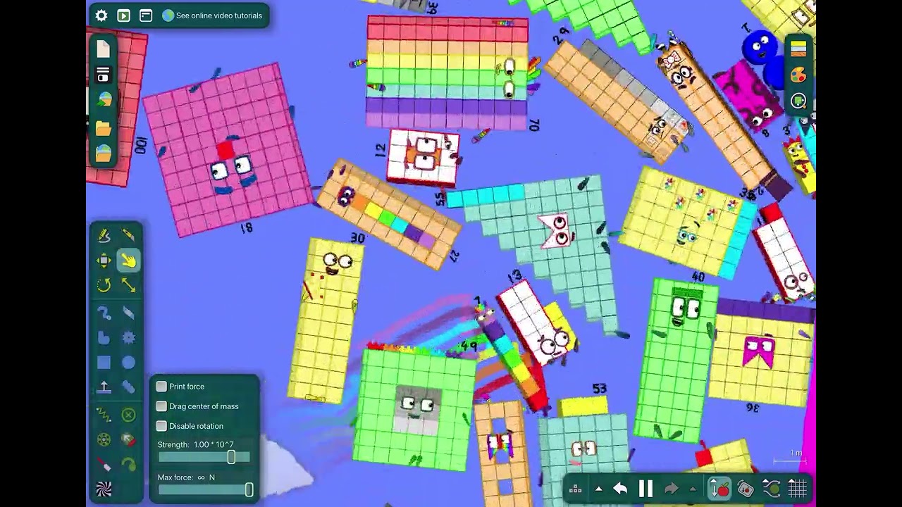 Numberblocks foot rally thank you for 20 subs