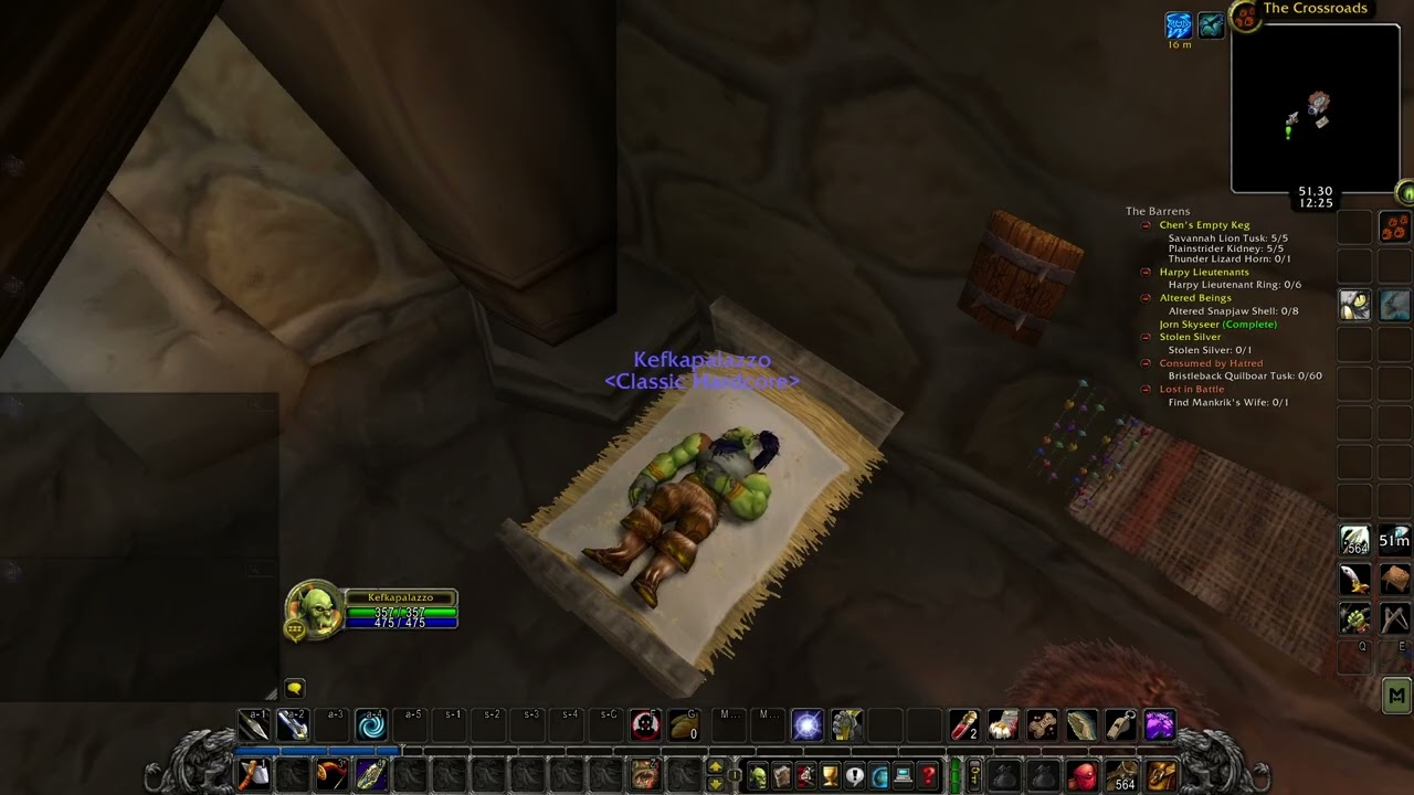 Nek`Rosh server, hardcore solo exp Part 1.3.2
