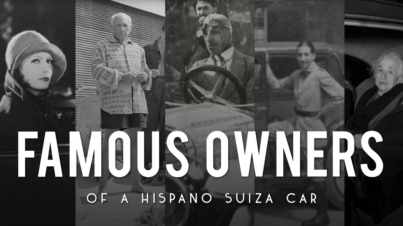 FAMOUS people who drove a HISPANO SUIZA CAR (Picasso, Einstein, Lacoste...)