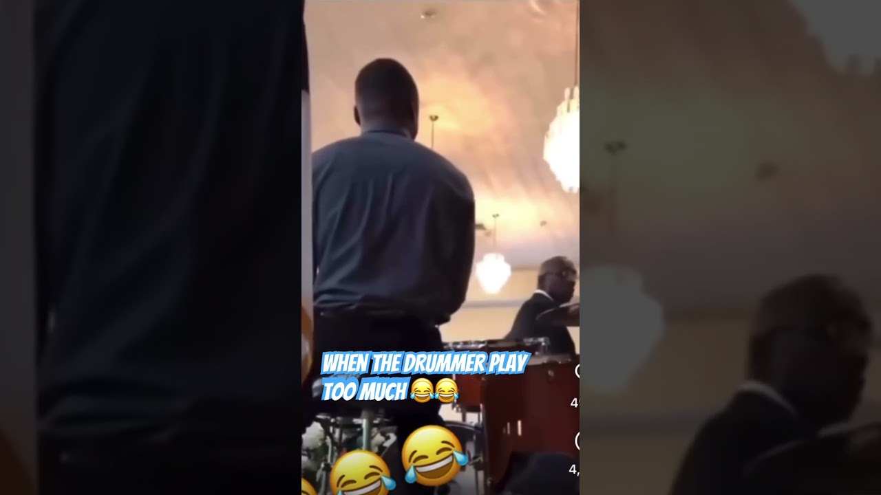 Pastor gets mad at drummer 😂