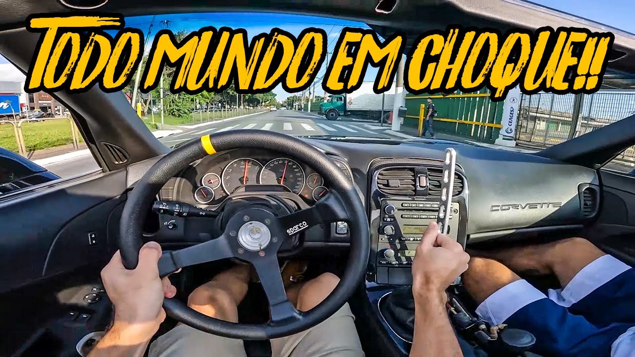 ANDANDO NO 12 DE CORVETTE V8TÃO DE 600CV!!🔥🚀RONCO ABSURDAMENTE MARAVILHOSO