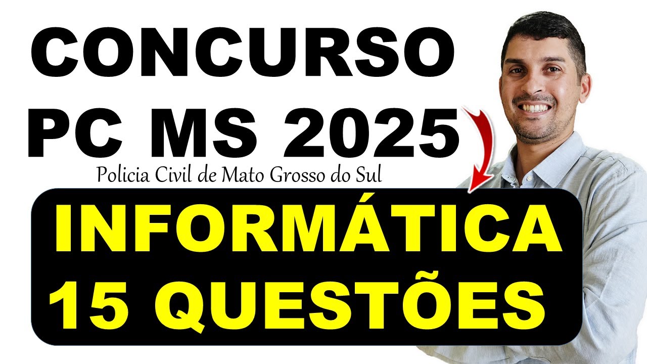 Concurso PC MS 2025 | Banca Instituto Avalia PCMS | Inform&aacute;tica PC MS 2025 #concursopcms #pcms
