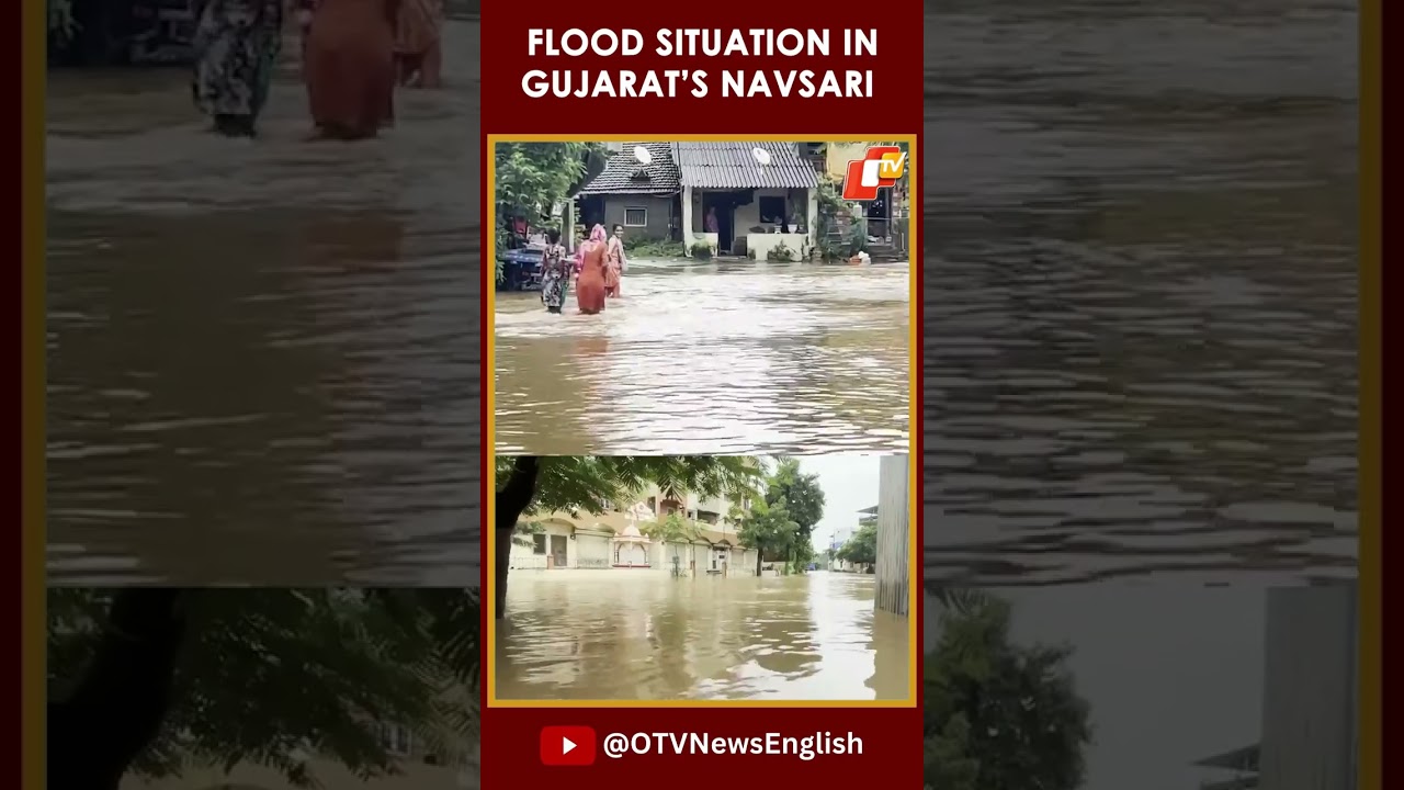 Flood-Like Situation In Low-Lying Areas Of Gujarat&rsquo;s Bilimora Town Following Heavy Rainfall