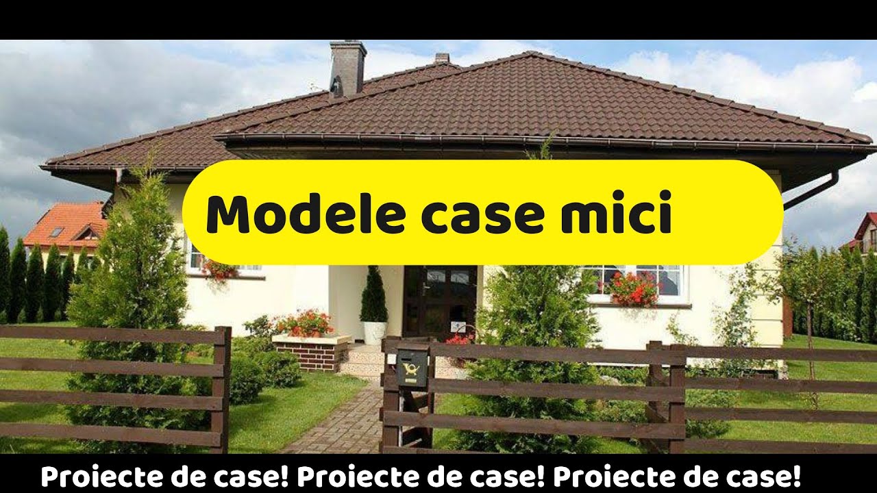 Cele mai frumoase modele de case mici doar cu parter!