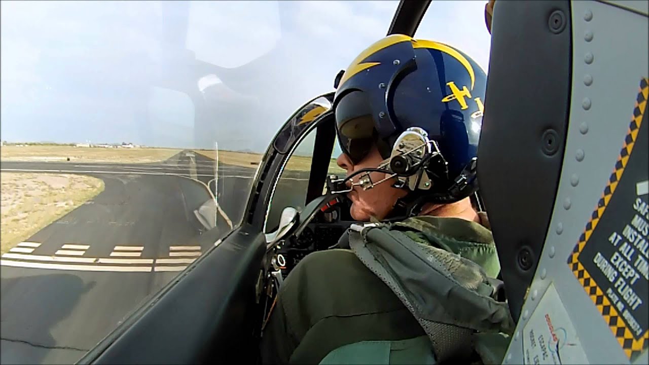 TA-4 Skyhawk N518TA Start up and Take off to DM
