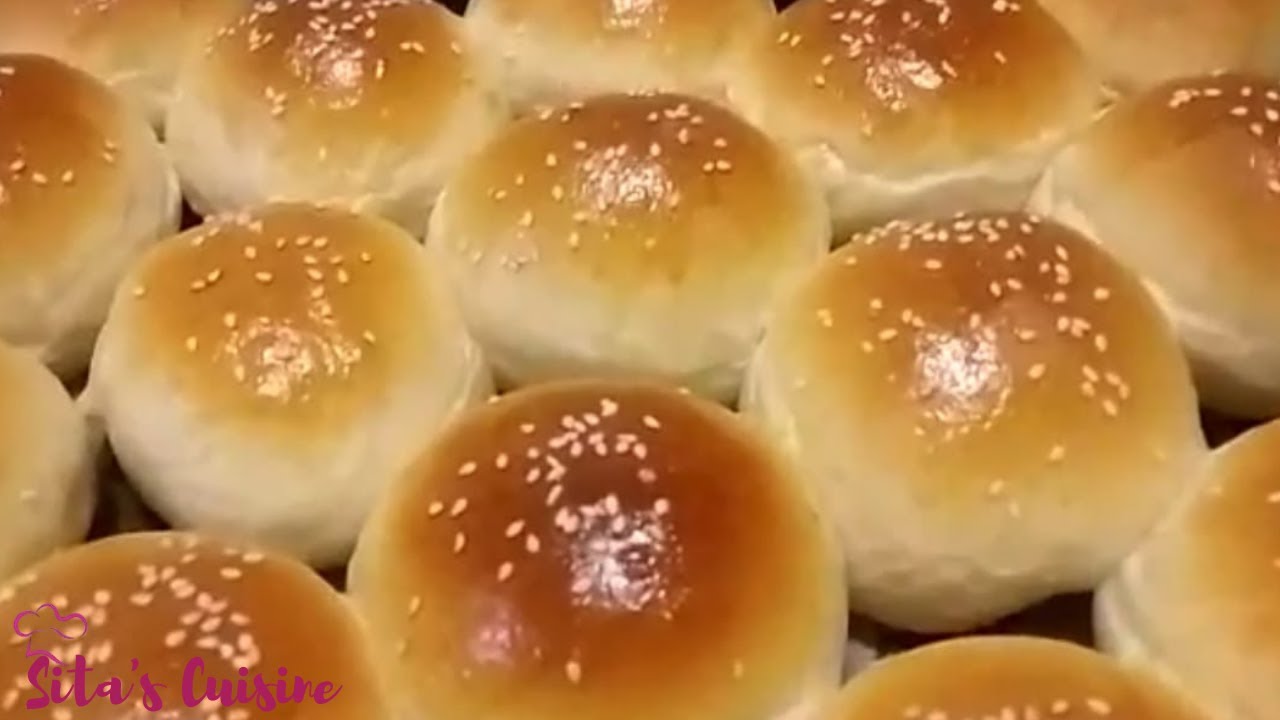 Buns with Sesame Seeds | Easy Recipe Buns | Home Made Buns | Soft Buns | Best Buns | Sita's Cuisine