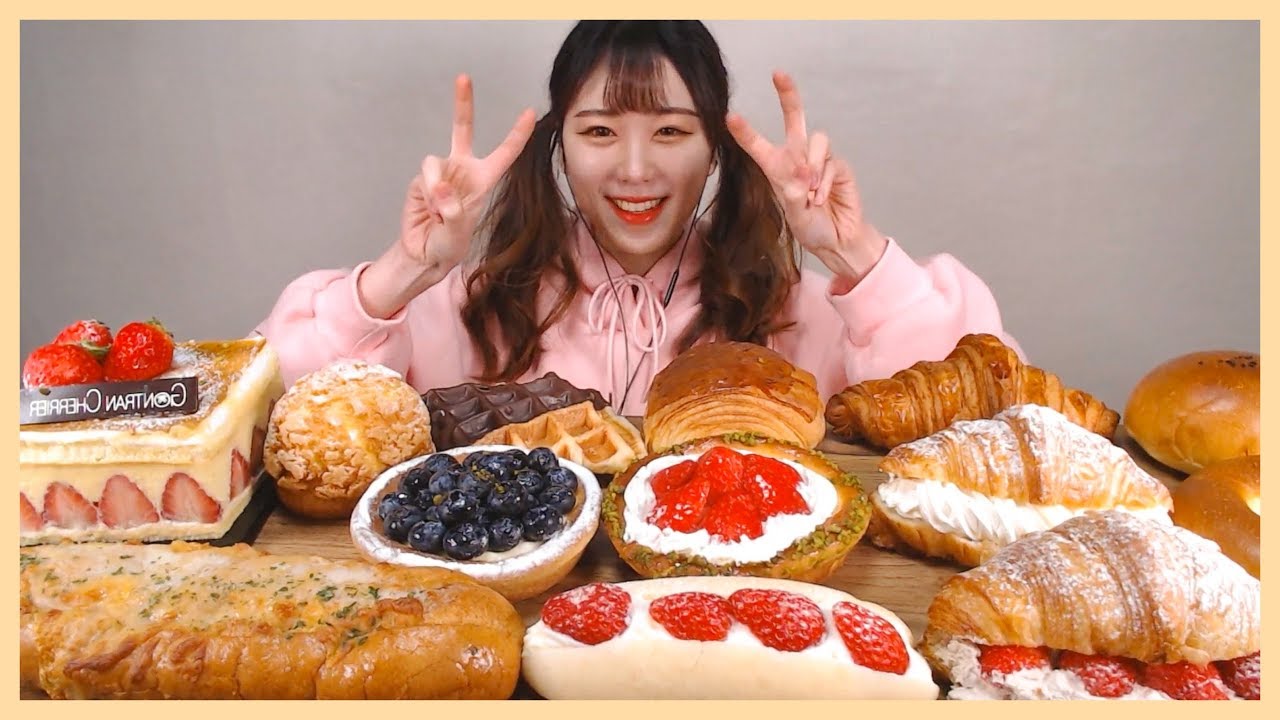 곤트란쉐리에 빵🍞 13가지 먹방! GONTRAN CHERRIER BREAD (DESSERT) MUKBANG