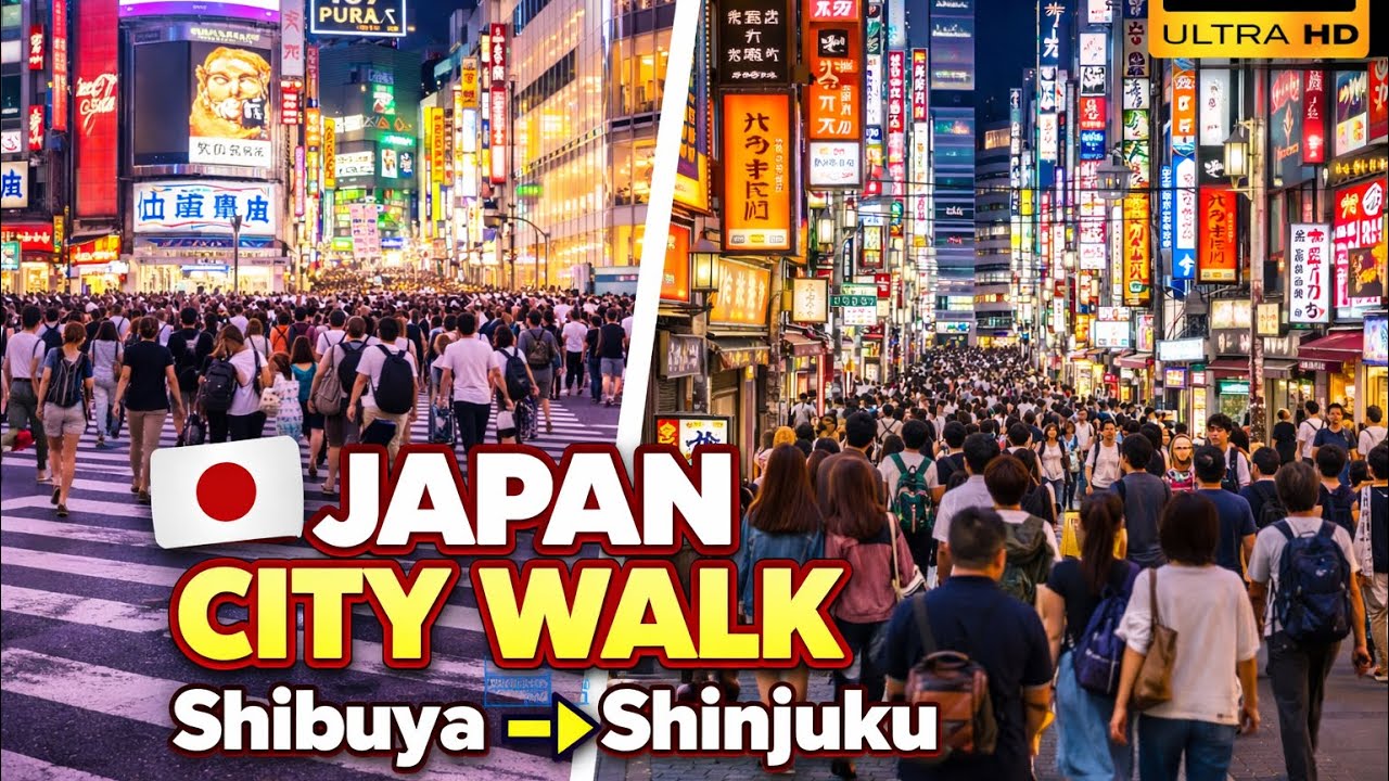 Walk in Shinjuku (新宿), Tokyo 🇯🇵 | Relaxing Natural City Ambience • 4K HDR Japan Travel 2025#japan