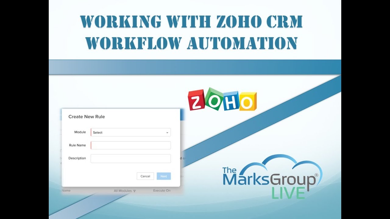 Zoho CRM Workflow Automation Webinar