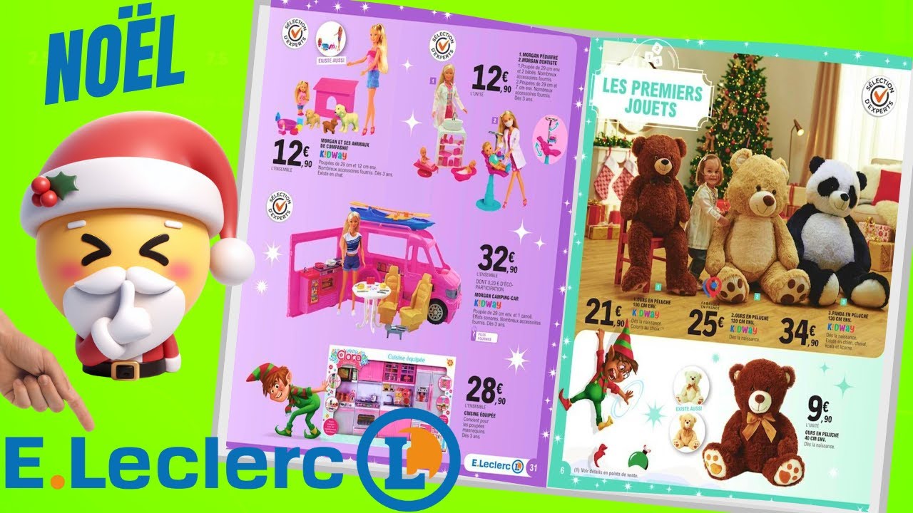 catalogue LECLERC SPÉCIAL JOUETS NOËL du 17 octobre au 9 décembre 2023 🌞  IDÉES CADEAUX - FRANCE