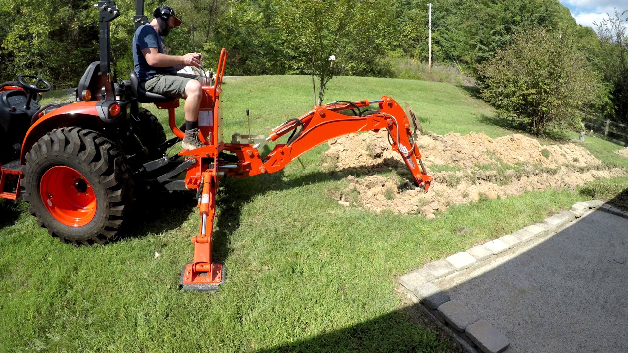 Kioti CK2610 Digging Trench
