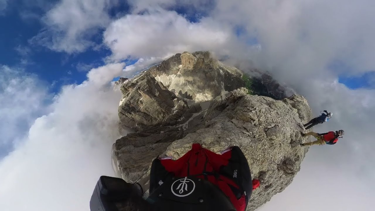 Piz Da Lech- Wingsuit BASE Jump POV