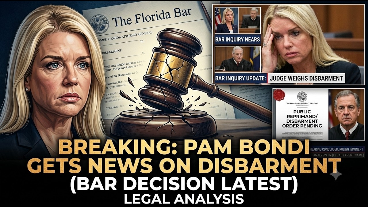 BREAKING NEWS: New Legal Challenge for Pam Bondi? | Disbarment Debate Intensifies