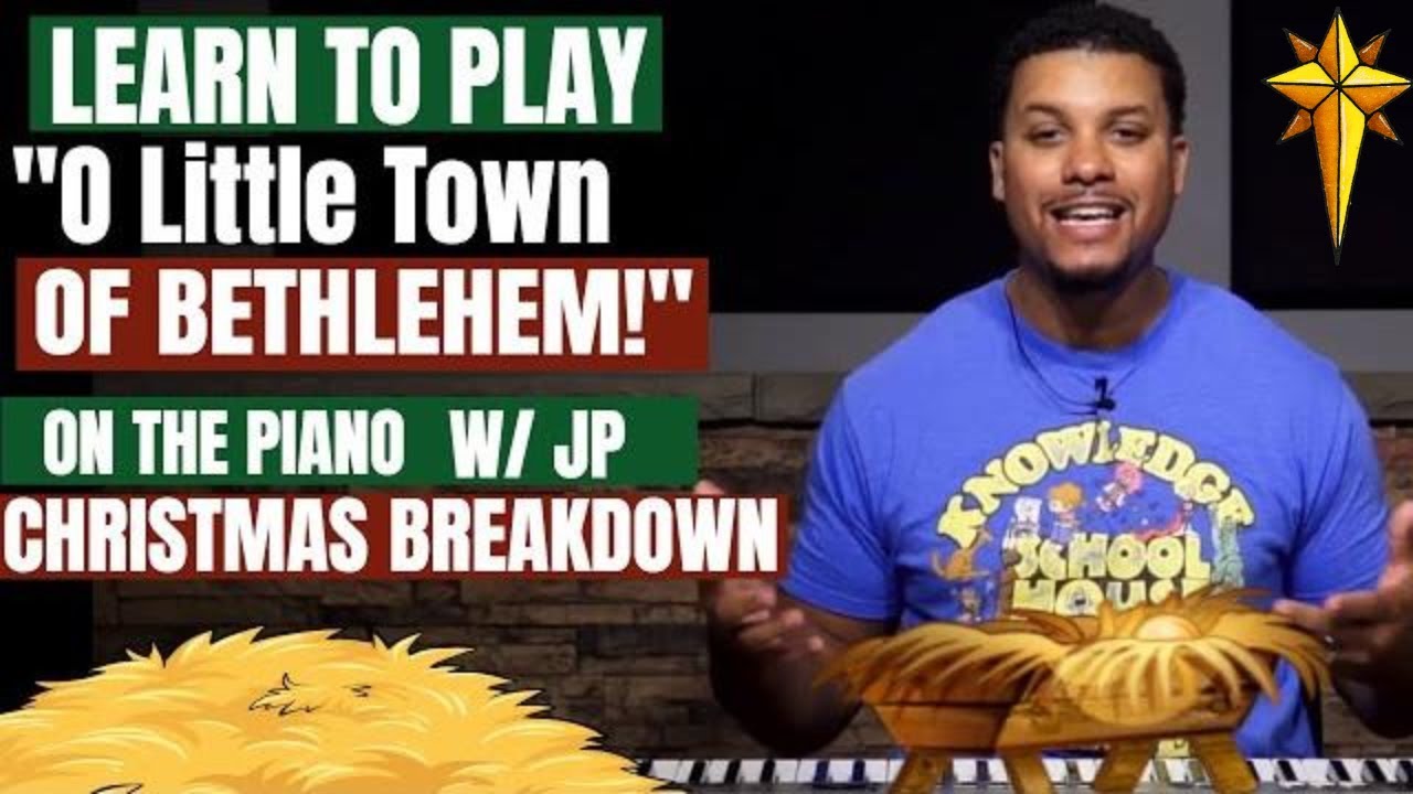 O Little Town of Bethlehem - Christmas Carol Piano Tutorial