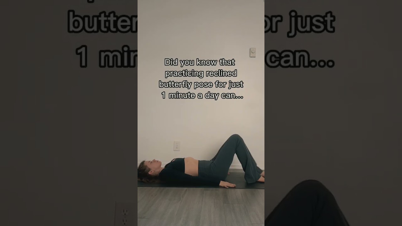 I wish more people knew how incredible reclined butterfly pose it! 🦋 🙏 #shorts #yoga