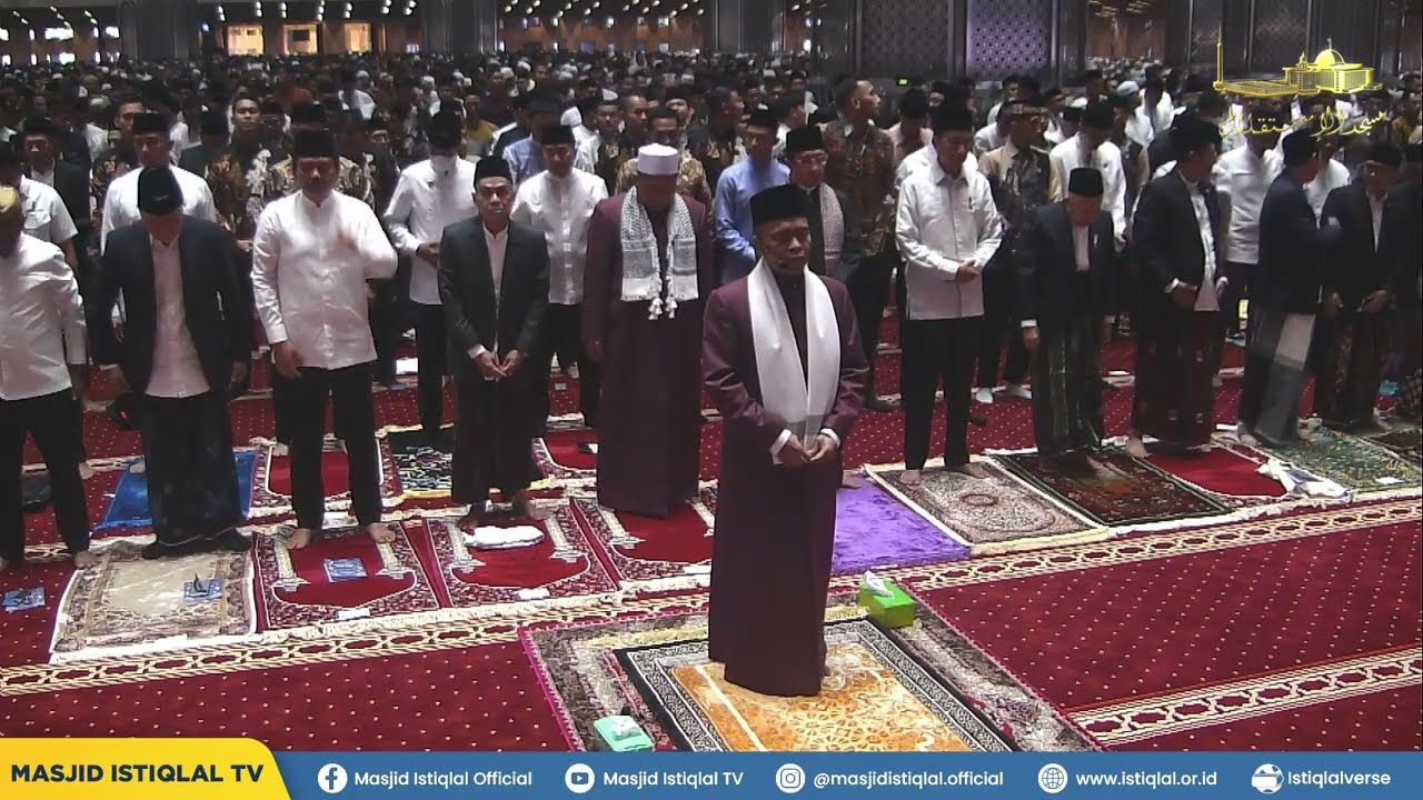 Sholat Idul FItri di Masjid Istiqlal, bersama Presiden dan wakil Presiden RI ||  KH. Husni Ismail