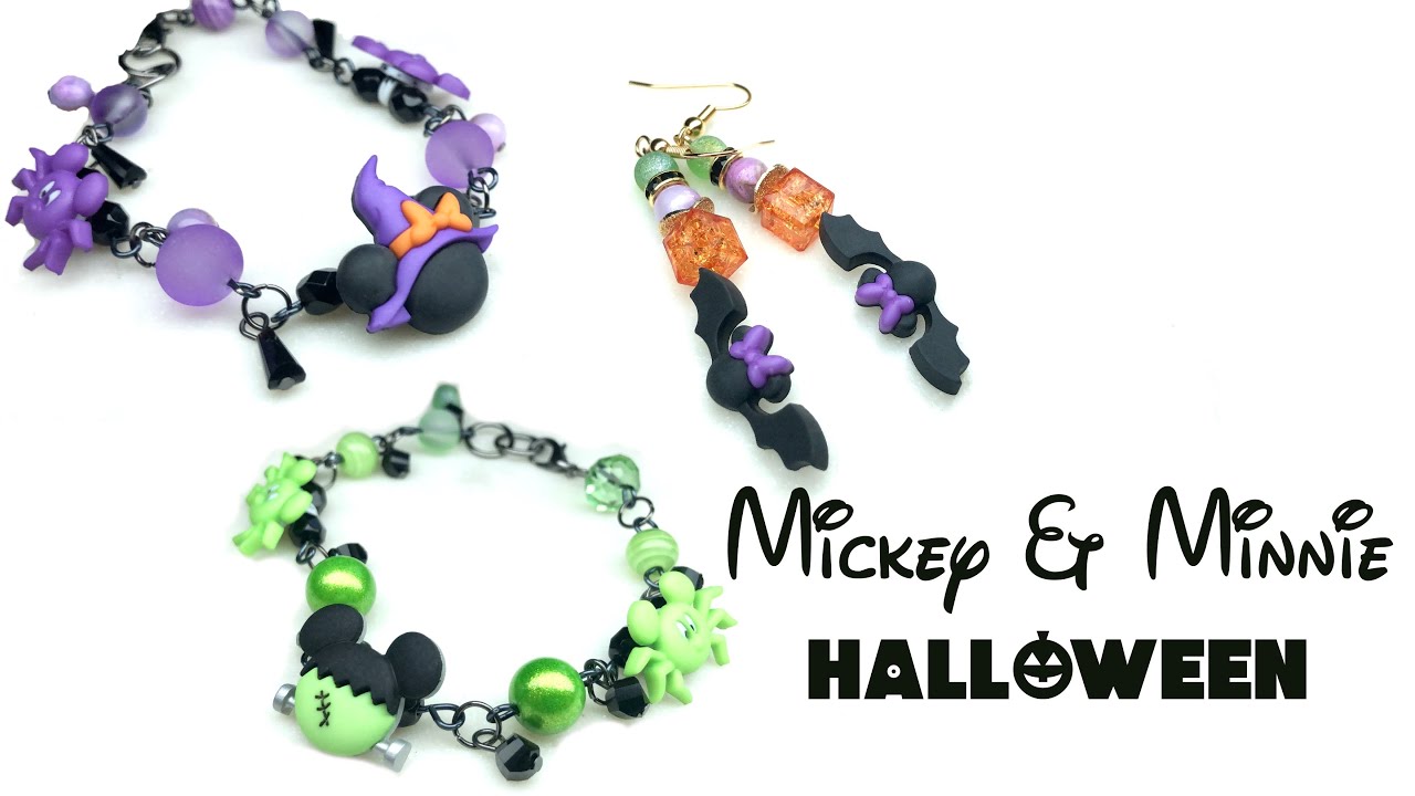 13 Days of Halloween Jewelry Tutorials! Day 9: DIY Spooky Disney Button Bracelets! 🧛🏻‍♂️🎃🦇💚