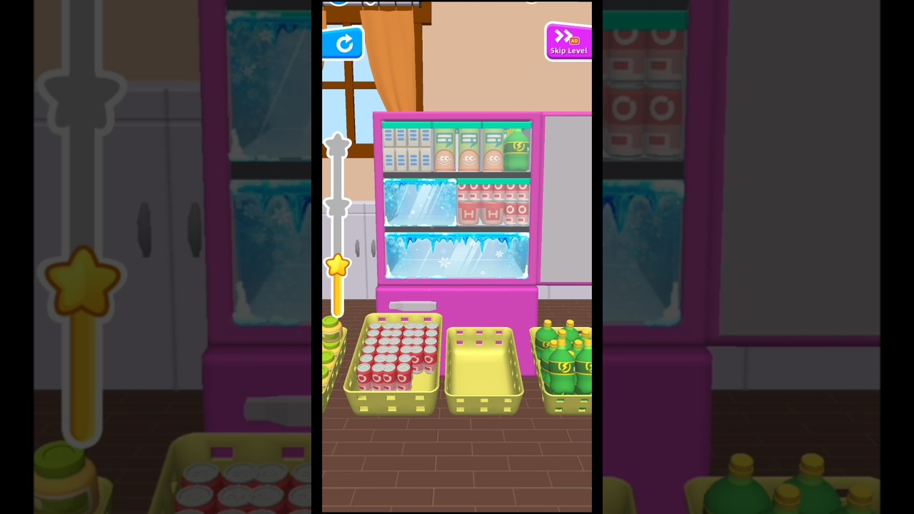 Fill Up Fridge ASMR 🧊🛒 Super Satisfying Organizing Gameplay #Shorts