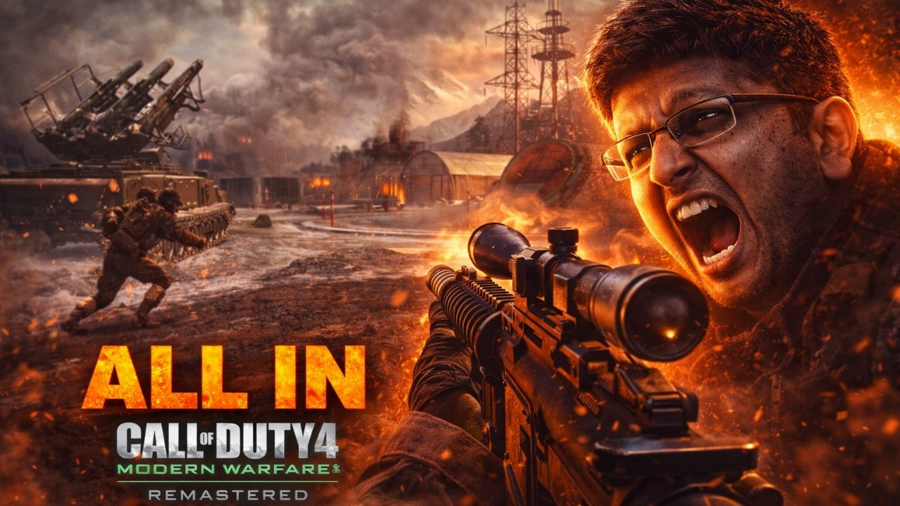 Call of Duty 4 Remastered ALL IN Mission | ALL IN Gameplay|COD4 Remastered Veteran Walkthrough EP-17