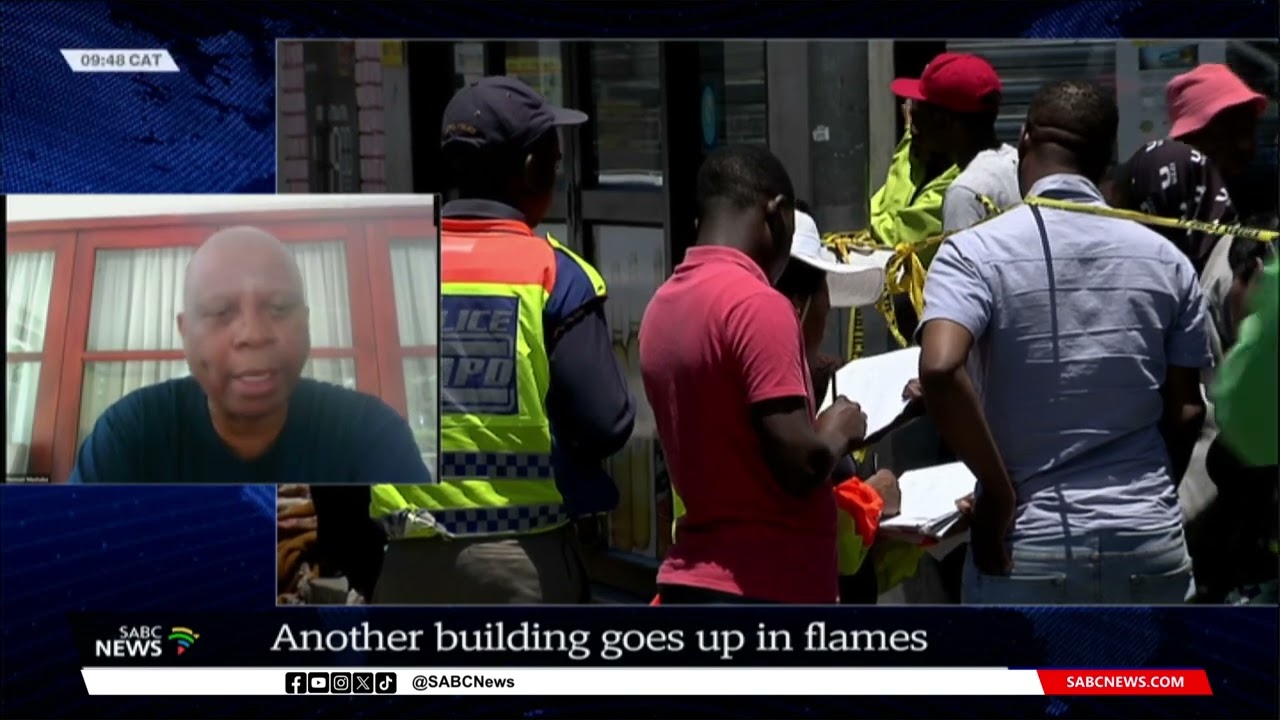 Two die as another hijacked building in the Joburg CBD goes up in flames: Herman Mashaba