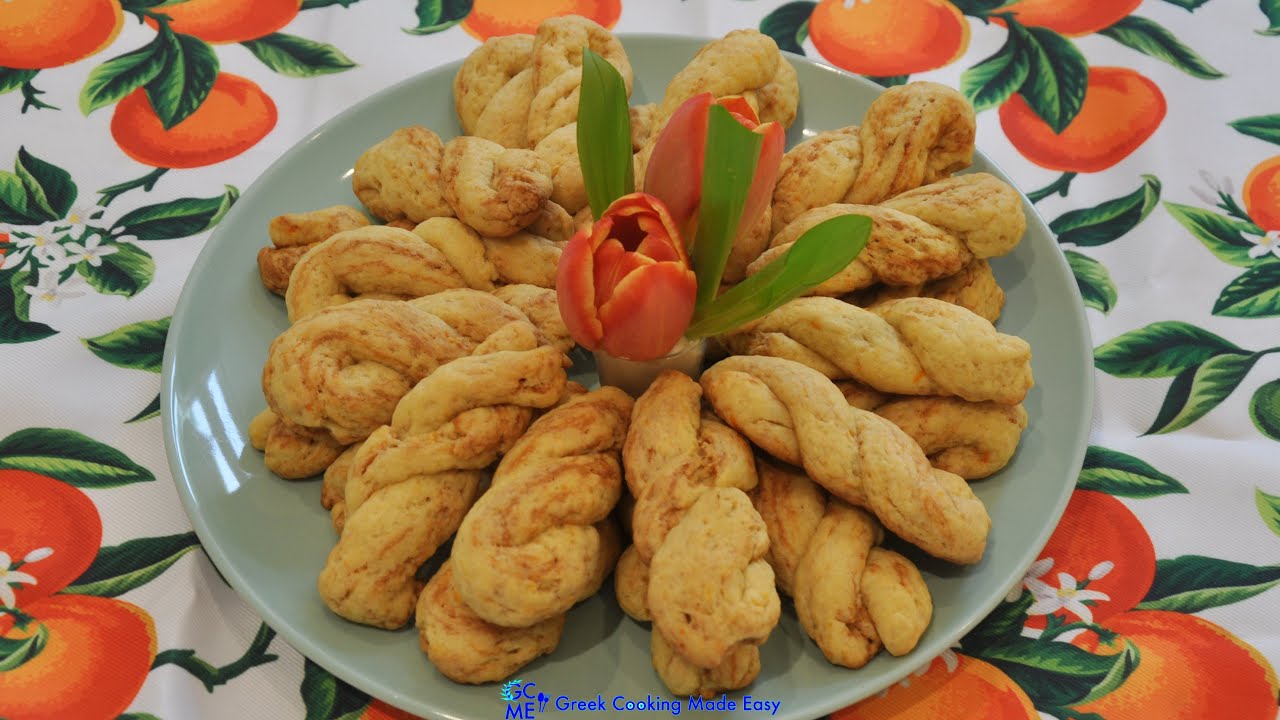 Greek Lent/Vegan 2-Colour Orange Cookies aka Koulourakia - Νηστίσιμα Κουλουράκια Πορτοκαλιού Δίχρωμα
