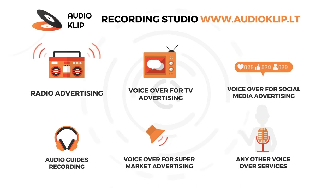 GARSO įra&scaron;ų studija AUDIOKLIP.LT✔Prekybos centro reklamos įgarsinimas✔Voice Over studio in Lithuania