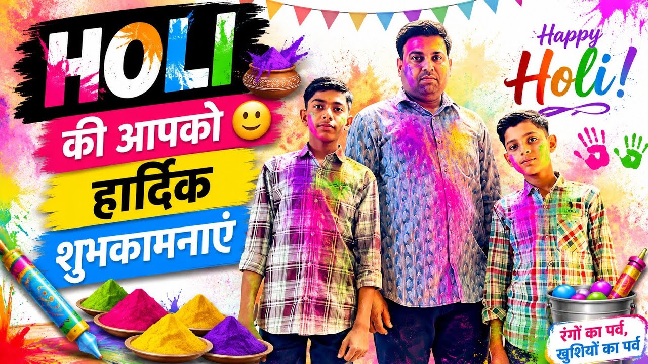 #Holi ki aapko Hardik shubhkamnaen