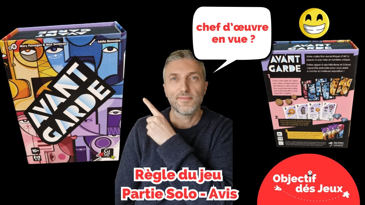 AVANT GARDE Comment jouer une partie solo avec vidéo règle du jeu de société. Gigamic