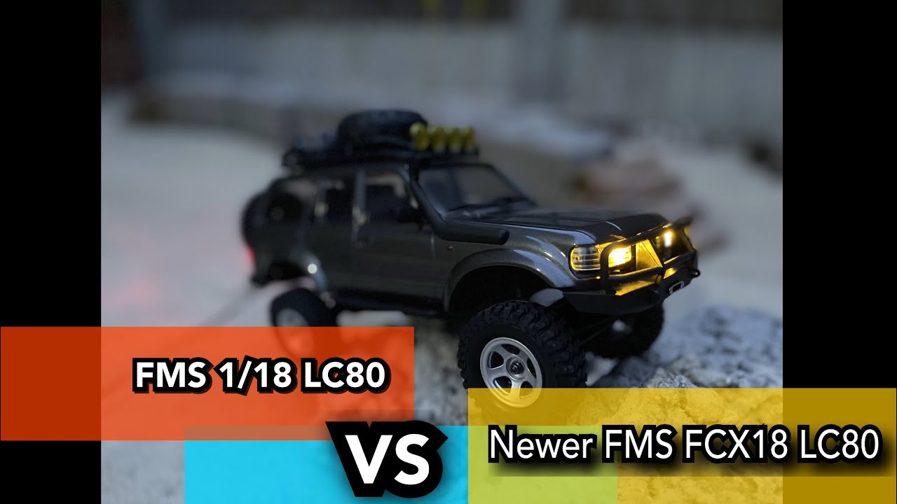 FMS 1/18 Toyota LC80 vs FCX18 Toyota LC80 - Can the Old Model Keep Up with the New?
